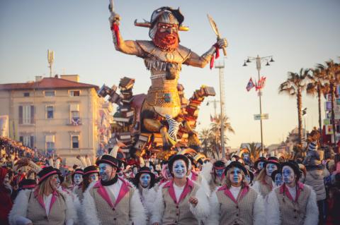 Karneval Umzug in Viareggio, an der toskanischen Küste